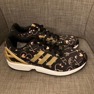 Adidas ZX Flux Torsion Women’s Black & Gold Sneakers Size 7 RARE NWOT